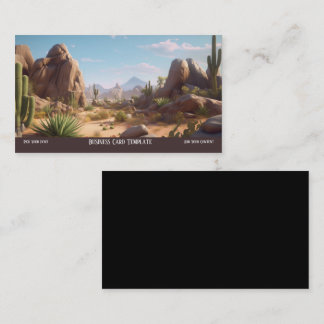 Mountains Landscape Desert Business Card