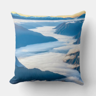 Mountains Landscape Majestic Picturesque Nature Cushion