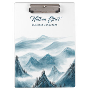 Mountains Landscape Painting Quote Add Your Name Clipboard
