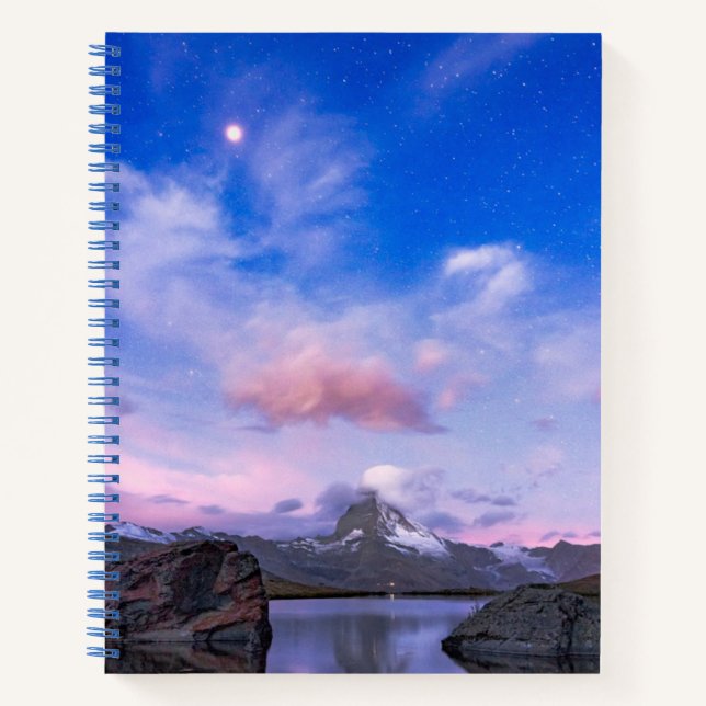 Mountains | Matterhorn & Lake Stellisee Notebook (Front)