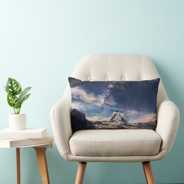 Mountains | Matterhorn Zermatt Switzerland Lumbar Cushion (Chair)