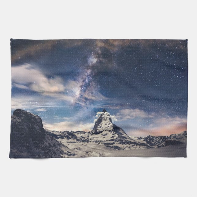 Mountains | Matterhorn Zermatt Switzerland Tea Towel (Horizontal)