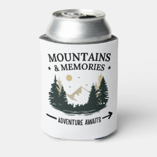 Mountains & Memories Adventure Awaits Can Cooler