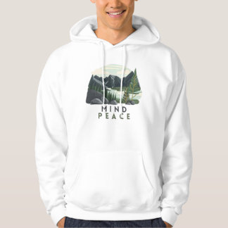 Mountains Mind Peace Mountains Camping 🏕 Hoodie
