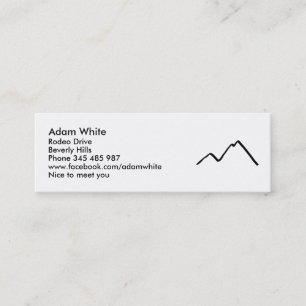Mountains Mini Business Card