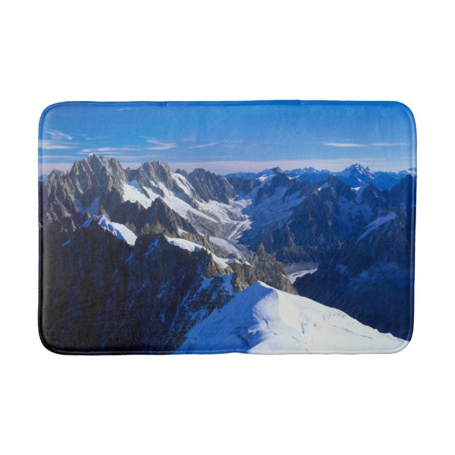 Mountains | Mont Blanc, European Alps Bath Mat (Front)