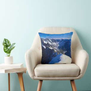 Mountains Mont Blanc, European Alps Cushion