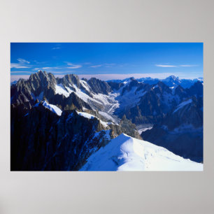 Mountains   Mont Blanc, European Alps Poster