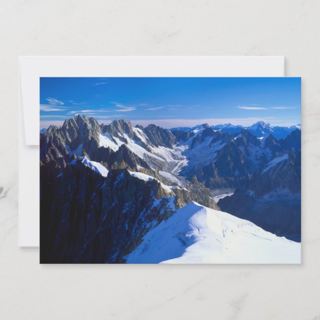 Mountains | Mont Blanc, European Alps Thank You Card (Front)