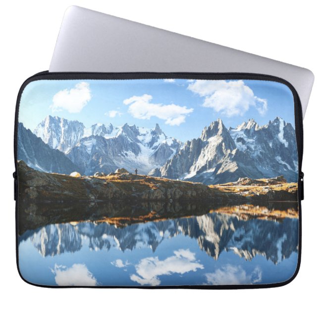 Mountains | Mont Blanc Massif, France Laptop Sleeve (Front)