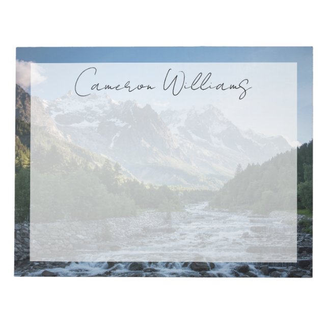 Mountains | Mont Blanc Massif, Italy Notepad (Front)