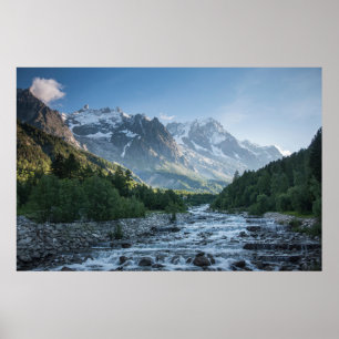 Mountains   Mont Blanc Massif, Italy Poster