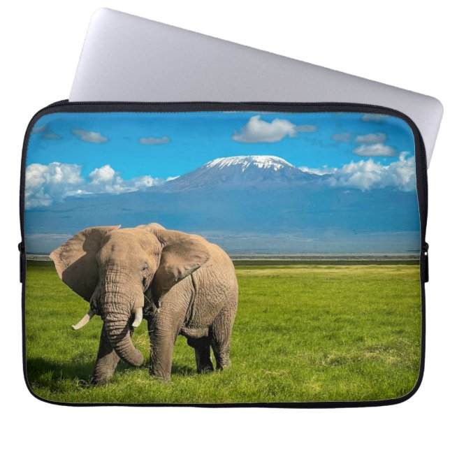 Mountains | Mount Kilimanjaro Tanzania, Africa Laptop Sleeve (Front)