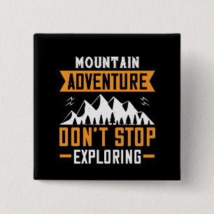 Mountains - Mountain Adventure 15 Cm Square Badge