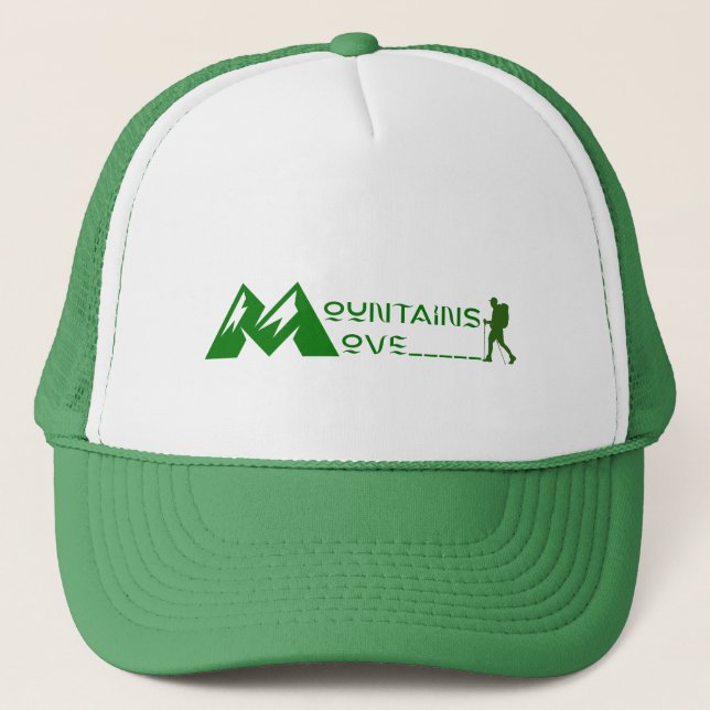 Mountains Move Trucker Hat (Front)