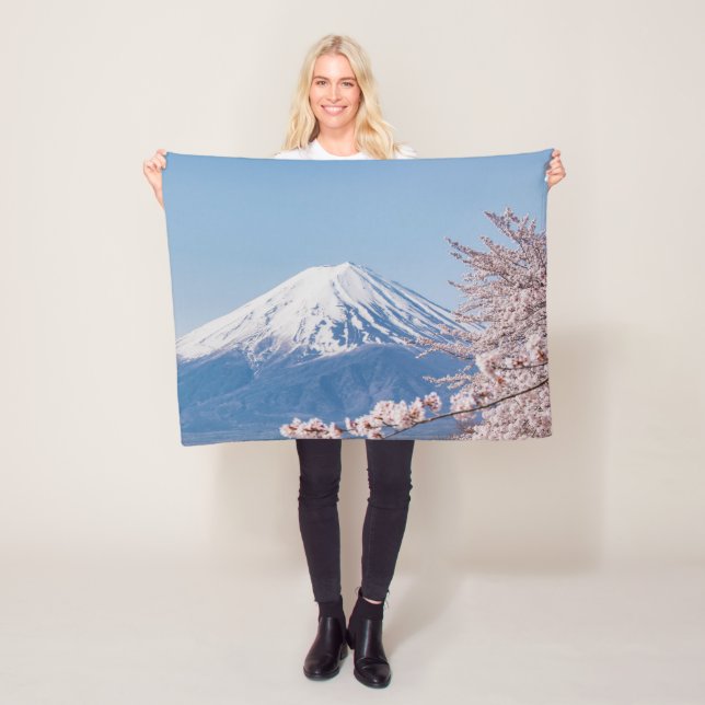 Mountains | Mt. Fuji Tokyo, Japan Fleece Blanket (In Situ)