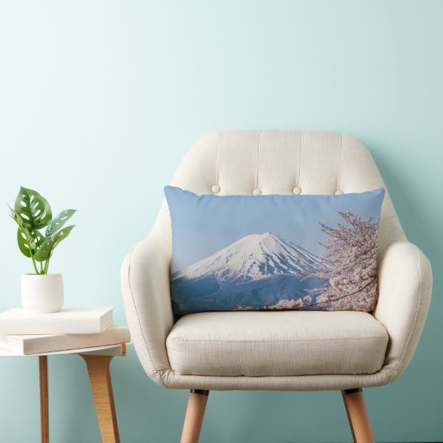 Mountains | Mt. Fuji Tokyo, Japan Lumbar Cushion (Chair)