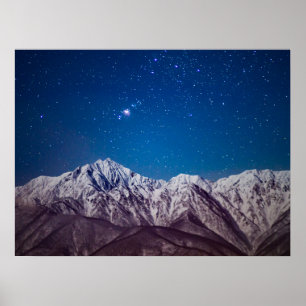Mountains Mt. Jiigatake & Mt. Kashima-yarigatake Poster