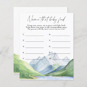 Mountains - Name that baby food game