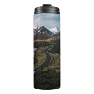 MOUNTAINS NEAR BODY OF WATER THERMAL TUMBLER