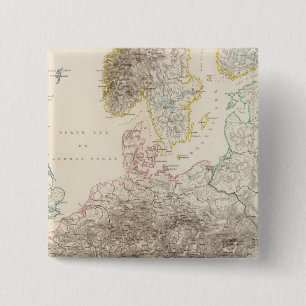 Mountains of Europe 15 Cm Square Badge