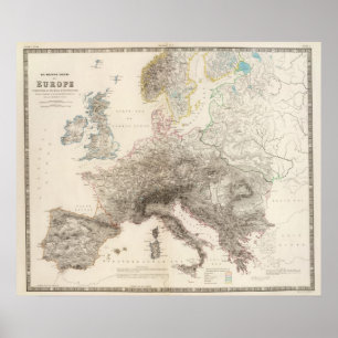 Mountains of Europe Poster