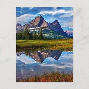Mountains of Glacier National Park Postcard