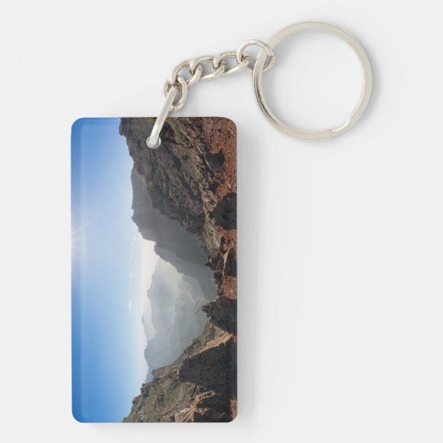 Mountains of La Palma Key Ring (Back)