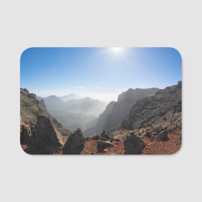 Mountains of La Palma Name Tag (Front)