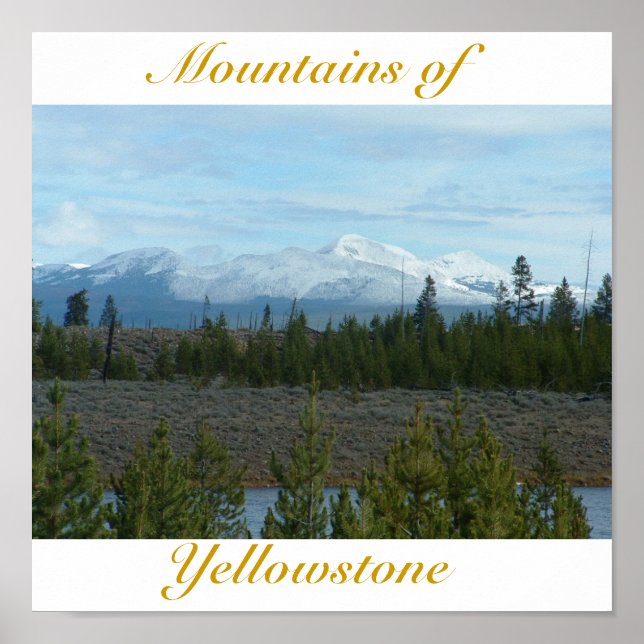 Mountains of Yellowstone Poster (Front)