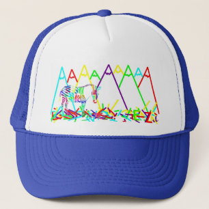 mountains or crayons trucker hat