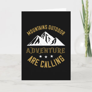 Mountains Outdoor Adventure Are Calling Card