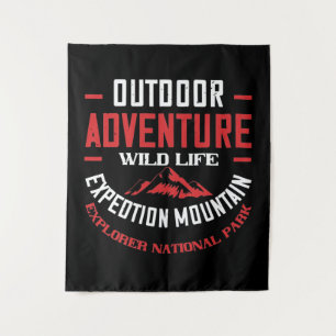 Mountains - Outdoor Adventure Wild Life Tapestry