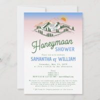Mountains Outdoor Honeymoon Fund Couples Shower 