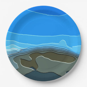 MOUNTAINS PAPER PLATE