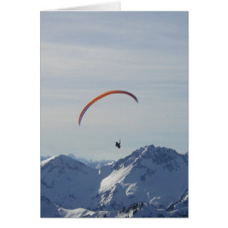 mountains paragliding fly to freedom and success