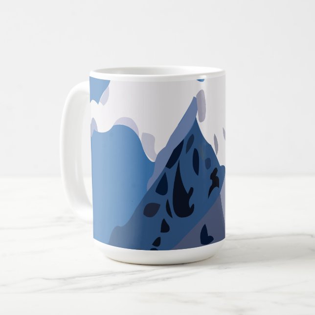 Mountains Peaks Nature Coffee Mug (Front Left)