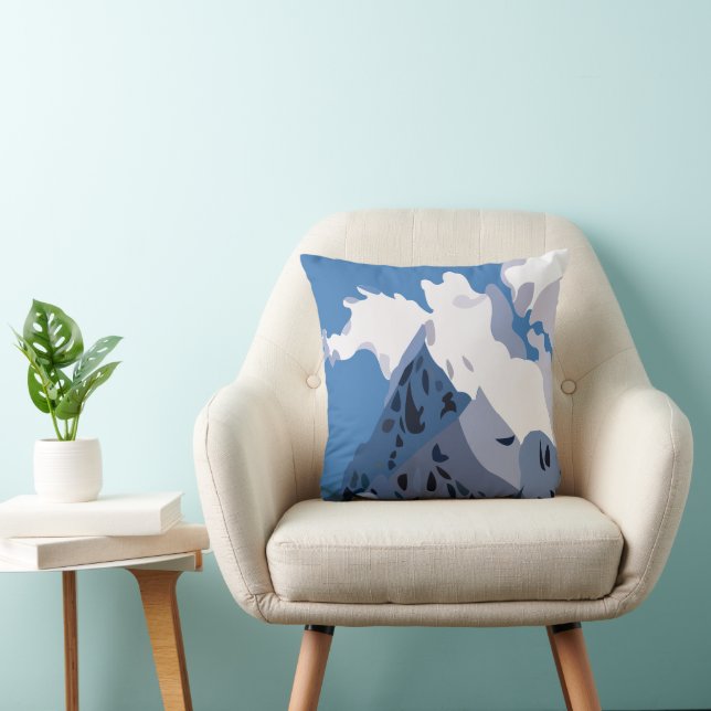 Mountains Peaks Nature  Cushion (Chair)