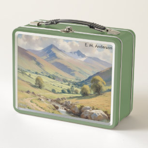 Mountains Picture Country Landscape Personalised Metal Lunch Box