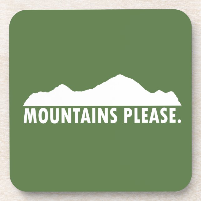 Mountains Please Coaster (Front)
