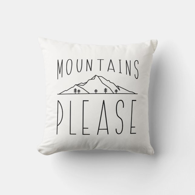 Mountains Please Cushion (Front)