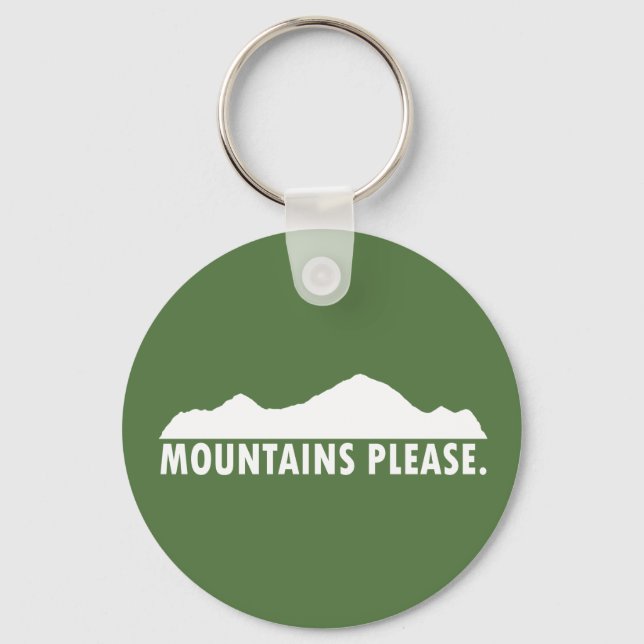Mountains Please Key Ring (Front)