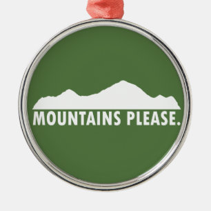 Mountains Please Metal Tree Decoration
