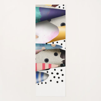 Mountains Polka dots Everest High Yoga Mat