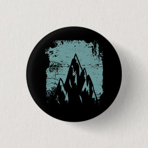 Mountains Retro Design 3 Cm Round Badge