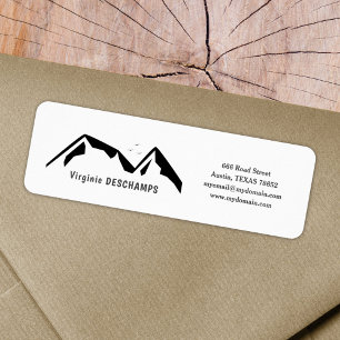Mountains Return Address Label