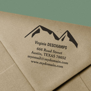 Mountains Rubber Stamp