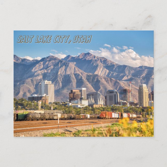 Mountains Salt Lake City Mountain Travel Souvenir Postcard (Front)