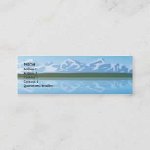 Mountains - Skinny Mini Business Card
