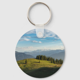 Mountains Spitzingsee Lake, Swiss Alps Key Ring